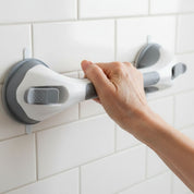 Barra de Apoyo para Ducha y Baño con Ventosas – Pack de 2