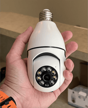 Cámara de Seguridad WiFi Tipo Bombilla 1080p Full HD con Visión Panorámica 360°, Detección de Movimiento, Seguimiento Automático y Visión Nocturna