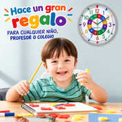 Reloj de Pared Educativo para Niños | Reloj Infantil para Aprender a Leer la Hora