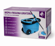 CleanSpin™ 360° — Mopa Giratoria con Cubo y 2 Mopas  Con Ruedas