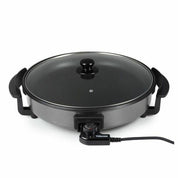 Sartén Paellera Eléctrica Antiadherente 40CM - Multicazuela con Termostato Ajustable 240ºC - Plancha Eléctrica para Cocinar sin Esfuerzo - Sartén con Tapa de Cristal para Cocción